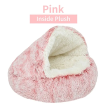 Soft Plush Pet Bed with Cover round Cat Bed Pet Mattress Warm Cat Dog 2 in 1 Sle - £17.37 GBP+