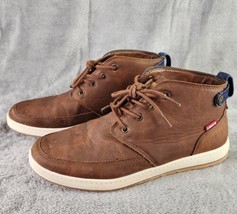 Levis Atwater Chukka Boots Mens Size 10.5 Brown Preppy Outdoor Ankle Lace Up - £19.56 GBP