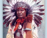 Chief Hollow Horn Raphael Tuck Native American 2171 UNP DB Postcard N10 - £12.76 GBP