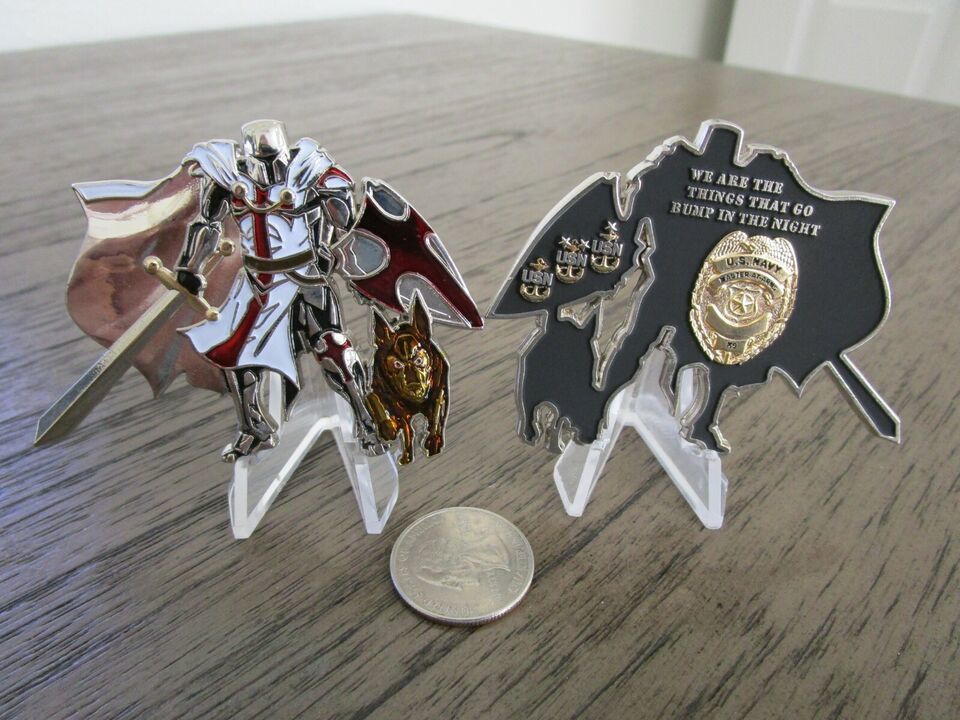 Master At Arms MA K-9 Canine Security Military Police MP CPO USN Challen... - $20.78