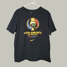 Nike Soccer Shirt Mens XL Copa America 2016 Centenario Black Short Sleeve Casual - £11.95 GBP