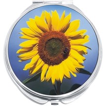 Sunflower Compact with Mirrors - Perfect for your Pocket or Purse - $11.76