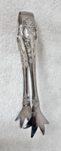 Grande Baroque Large Ice Serving Tongs with Claw Tips Wallace Silver Plate - $38.12