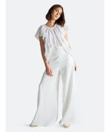 Awesome Miguelina Pamela White Flared Sorrento Linen Pants Size S Retail... - $2,485.70 MXN