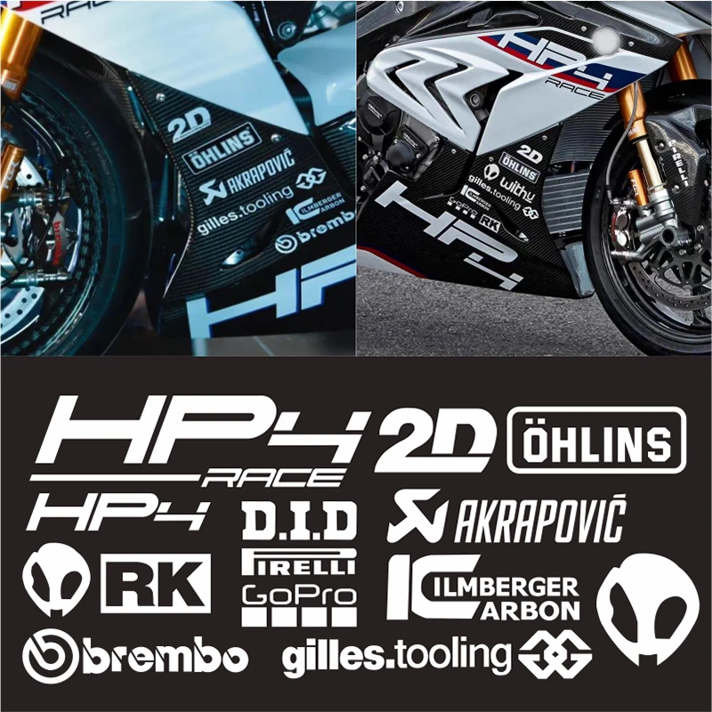 For BMW S1000RR Motorcycle Stickers Side Protection Tank Pad Emblem HP2 HP4 R - $10.98+