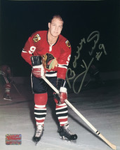 Autographed Young Bobby Hull 8x10 Action Photo - Chicago Blackhawks - $50.00