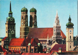 Postcard Germany Munich St. Mary&#39;s Cathedral City Hall  Unposted  6 x 4&quot; - £4.59 GBP