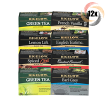 12x Box Bigelow Variety Decaffeinated Black &amp; Green Tea | 20 Each | Mix ... - £45.19 GBP