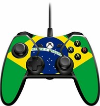 NEW Power A Wired Brazil Flag Skin Gamepad Controller for Xbox One &amp; Win... - £19.99 GBP