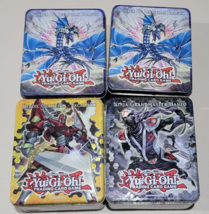 4 yugioh Trading Card empty tins lot - £15.39 GBP