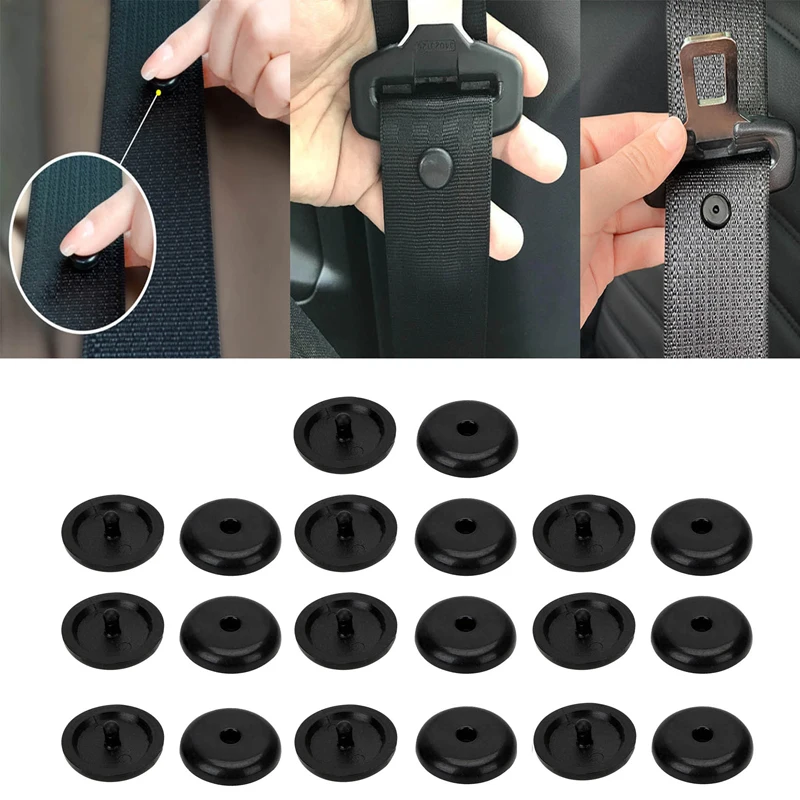 10 PCS Car Safety Seatbelt Stopper Buckle Auto Seat Belt Spacing Limit S... - £6.17 GBP