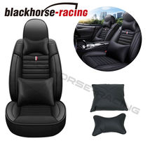 Universal Deluxe PU Leather 5-Seats Car Seat Cover Front Rear Cushion Fu... - £39.32 GBP