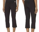 Negro Básico Moldeador Reductor Abdomen Recortada Yoga Capri Active Pant... - $12.76