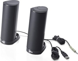 Dell AX210 USB Multimedia Stereo Speaker System, Black, NEW/OPEN BOX - £20.23 GBP