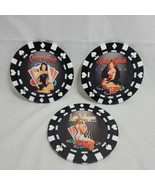 Art Bellissimo 7 inch Poker Chip Pinup Girls Wall Decor Hanging Plaques ... - $37.66 CAD