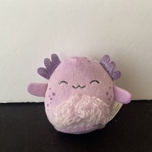 Squishmallows Amala the Purple Polka Dot Axolotl Squishville 2” - £6.19 GBP