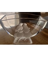 Vintage Frosted Glass Bird Vase 4.5” - $368.65 MXN