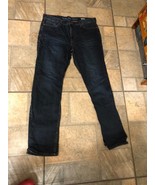 Calvin Klein 36 Straight Leg Dark Blue Jeans Pants - $20.31 CAD