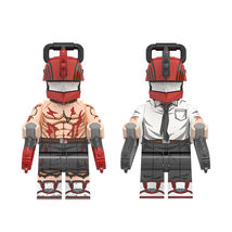 2pcs Denji The Chainsaw Man and Pochita Anime Series Minifigures Toys - £6.28 GBP