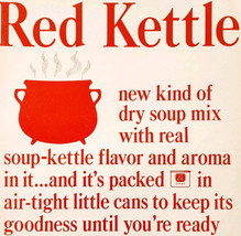 1962 Campbell&#39;s Red Kettle Soup Mix Advertisement Vintage Canned Foods D... - $29.99