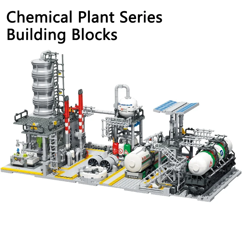 City Street View Building Blocks Natural Gas Storage Center Laboratory Transport - $48.72