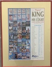 King And His Court Eddie Feigner signed commemorative mini poster - £117.95 GBP