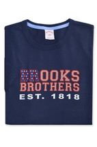 Brooks Brothers Mens Dark Blue USA Graphic Tee T-Shirt, XL XLarge 8308-10 - $42.08