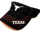 OC Sports Texas University Visor Hat Embroidered MVP Adjustable Black Ca... - $35.23