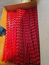 19 Ring Binding Comb Red 1/4" 130 Count - $24.75