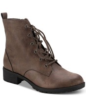 Sun + Stone Womens Frannie Lug Sole Combat Booties,Taupe,6M - £100.59 GBP