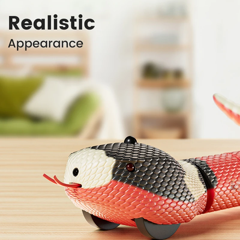 House Home Smart Sensing Snake Cat Toys Interactive Automatic Eletronic Snake Ca - £30.08 GBP