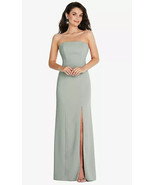Thread TH089....Strapless Scoop Back Maxi Dress with Front Slit..Willow.... - £60.00 GBP