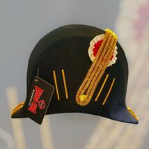 Prussian Officer Bicorn Hat: 18th Century Napoleonic War Hat | Wool &amp; Fr... - $225.00