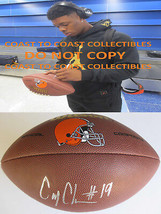 Corey Coleman,Cleveland Browns,Signed,Autographed,Nfl Logo Football,Coa,Proof - £48.08 GBP