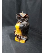 Mid Century Modern 1970s Wax Owl Candle 9&quot; Unused  - $331.20 MXN