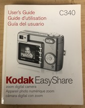 Kodak C340 Digital Camera Manual/User&#39;s Guide - $9.00