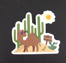 Camel Wearing Sunglasses Desert Sticker 2&quot; x 2.25&quot; (C) - $1.64