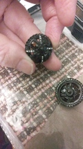 Chanel Button Lot of 3 Gripoix Topaz &amp; rhinestones - £253.84 GBP