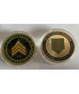 US ARMY SGG Sergeant Rank E-5 &amp; 1st First Division  2 Challenge Coins Lot - £14.72 GBP