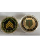 US ARMY SGG Sergeant Rank E-5 &amp; 1st First Division  2 Challenge Coins Lot - €16,17 EUR