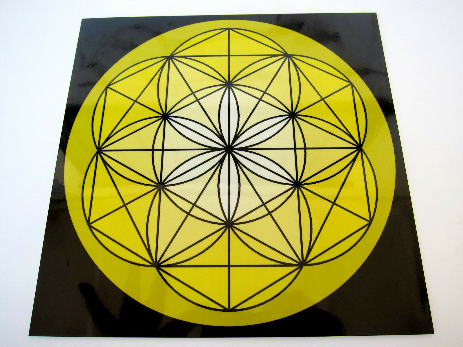 YELLOW SOLAR PLEXUS Chakra Spirit Board 8inch Cardstock Crystal Healing ... - $8.83
