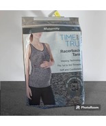 NEW Time and Tru Womens Racerback Tank Maternity Gray L Soft Comfortable... - £13.87 GBP