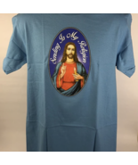 NEW Full Send &quot; Sending is my Religion &quot; SS T-Shirt Mens Medium BLUE Nel... - $21.73 CAD