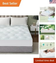 Eco-Friendly Breathable Queen Mattress Pad – Relieve Back Pain &amp; Sleep Well - $45.00