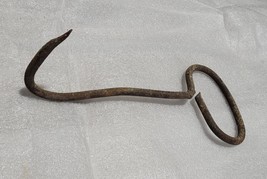 Hand Forged Hay Hook Blacksmith Made Farm Tool Primitive Rustic Old Vintage - £8.49 GBP