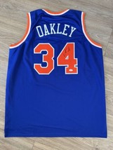 Charles Oakley Signed Auto New York Knicks Blue Custom Jersey JSA COA - £111.90 GBP