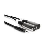 HosaTech CYX-402M 2m 3.5mm TRS to Dual XLR3M Stereo Breakout Cable  - £23.26 GBP