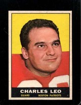 1961 Topps #180 Charley Leo Nm Patriots *X98769 - £4.05 GBP