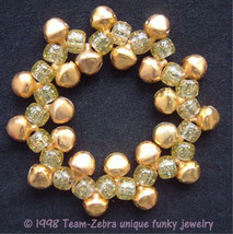 Funky New Jingle Bell Bracelet Holiday Charm Christmas Gift Costume Jewelry-GOLD - £7.02 GBP