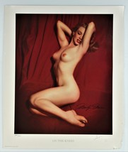 Sur Le Genoux Marilyn Monroe Par Tom Kelley Numéro 390/950 Signé Lithographie - £71.22 GBP